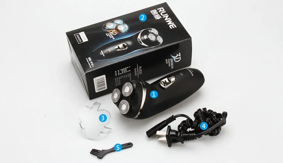 Плавающая головка 3D Мужская электрическая бритва умный электробритва 3 Вт режим