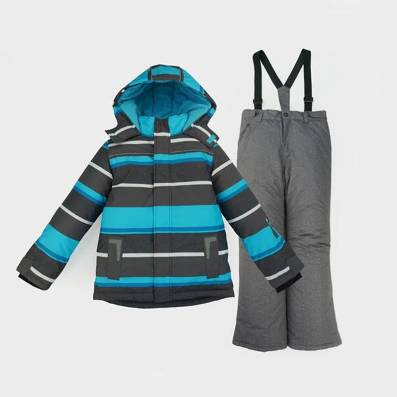 Honeyking Boys Ski Jacket Children Waterproof Windproof Kids Ski Set Winter Warm Snowboard Outdoor Ski Suit Boys Costume Ski Set