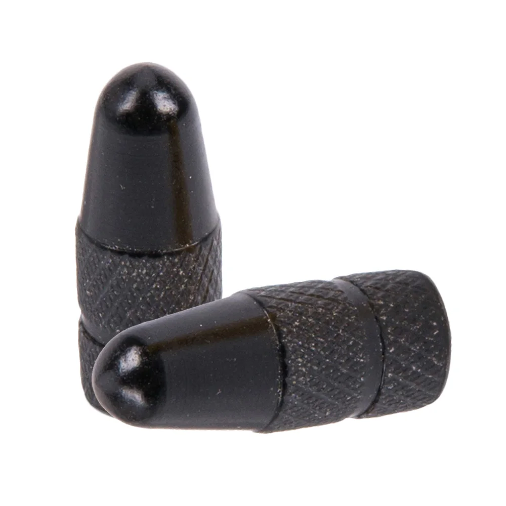 2pcs BLACK ZTTO Велосипедный спорт Presta клапанные крышки для MTB дорожный велосипед французский шины внутренняя труба P покрышки Пылезащитная крышка Bicicleta - Цвет: 2pcs BLACK