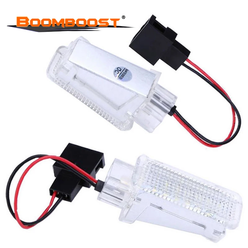 Авто LED ножной свет для Audi A1 A4 A5 A6 Q3 Q5 Q7 дверь межкомнатные багажник 2x Белый