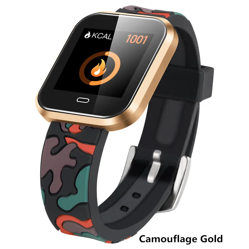 Camouflage Gold CD16 Смарт часы для мужчин IP67 Водонепроницаемый Smartwatch кровяное давление монитор сердечного ритма фитнес трекер здоровья браслет Wriswatch - Цвет: Camouflage Gold