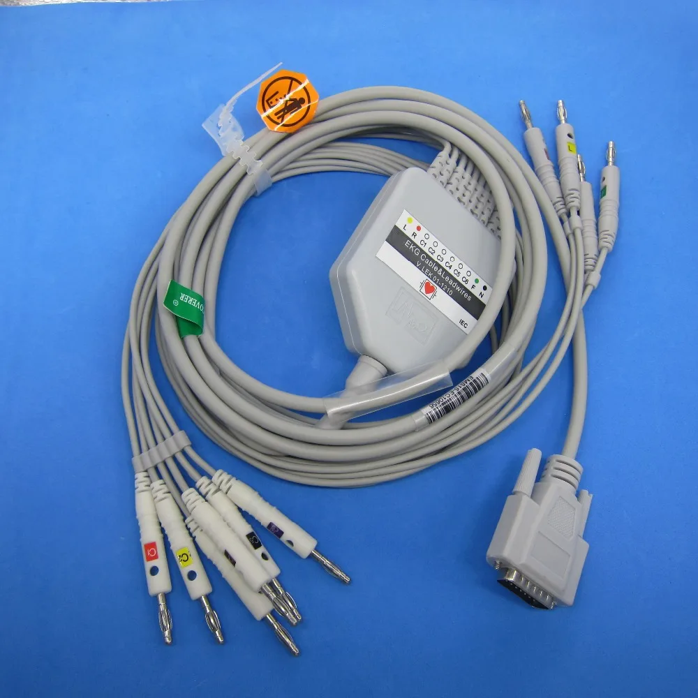 

commen ecg ekg cable 10 leads