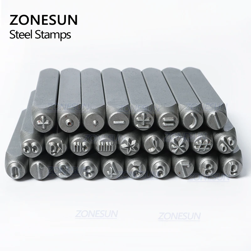 Pаспродажа ZONESUN 27 шт. штамповочный штамп стальной штамп цифровой штамп штамповочный Набор для DIY металлический ремень кожаный ремесло инструмент