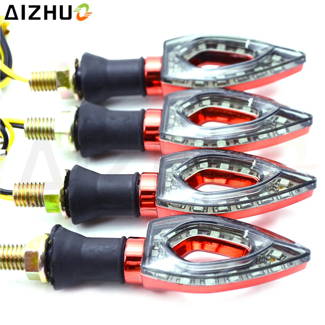 4 шт./компл. 12 LED мотоциклетный указатель поворота Универсальный В индикатор