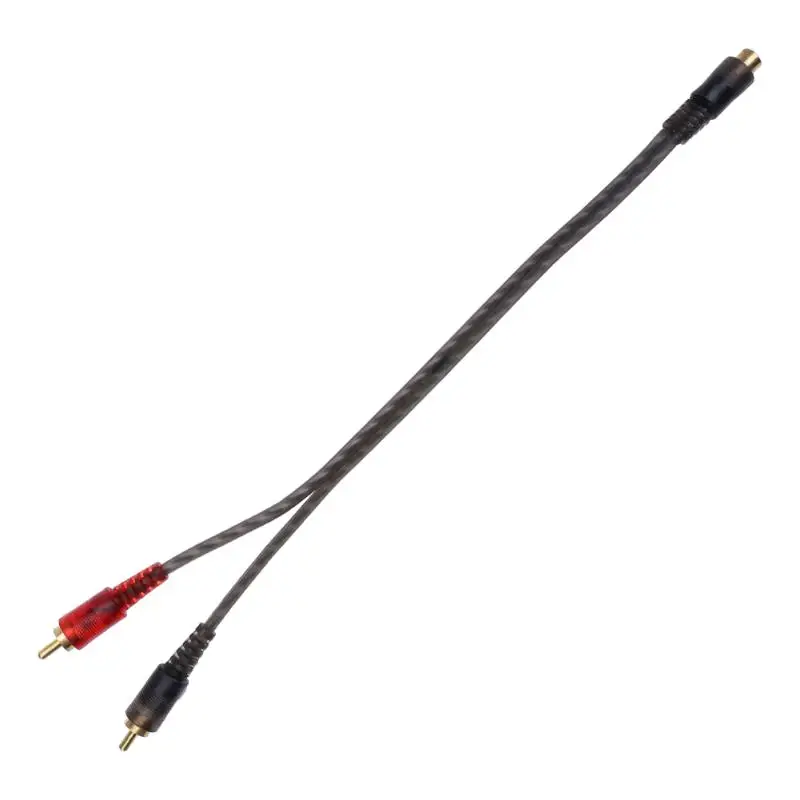 Разветвитель для автомобильной аудиосистемы 27 см 1 RCA мама в 2 RCA|2 rca male|2 rca1 |