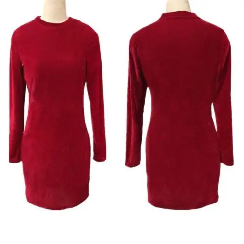 2017 новое женское рождественское платье с длинным рукавом из мягкого материала