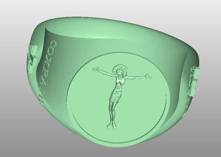 ЧПУ-роутер с кольцом Иисуса рельефная модель формат STL 3D artcam type 3 гравировка ЧПУ M214