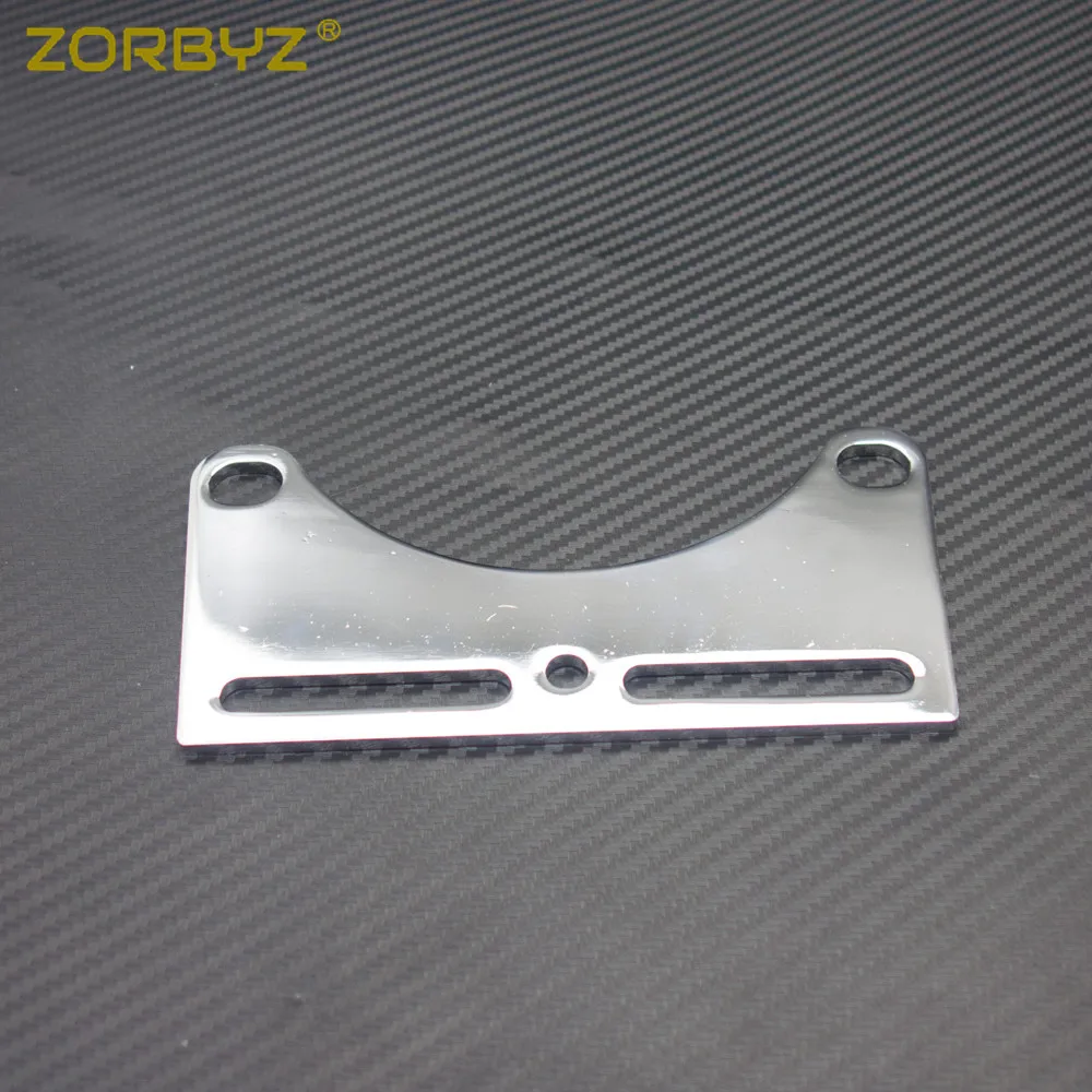 ZORBYZ 1 шт. хромированный Кронштейн для фар зажим нижнего монтажа мотоцикла Harley Honda