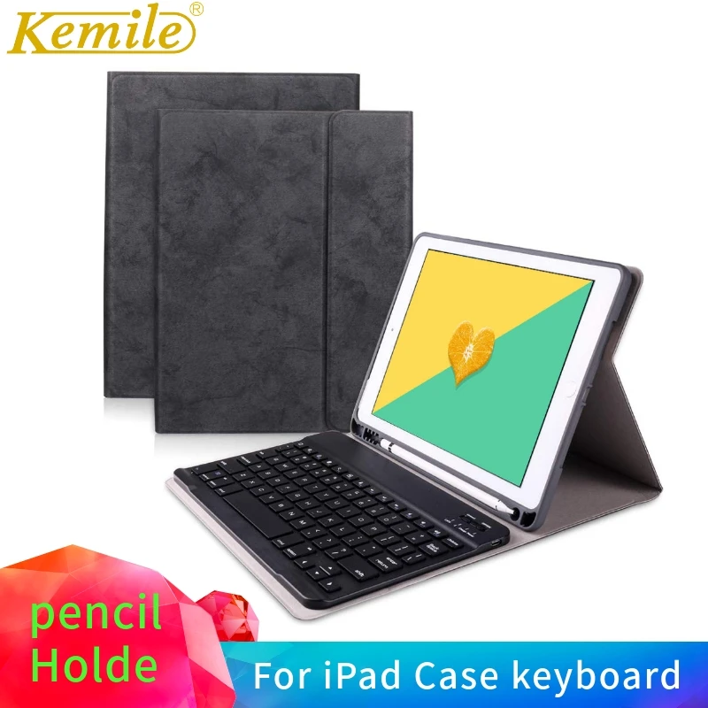Для iPad 6th 9 7 2017/2018 чехол с клавиатурой W Карандаш Держатель смарт подставка для Air 3