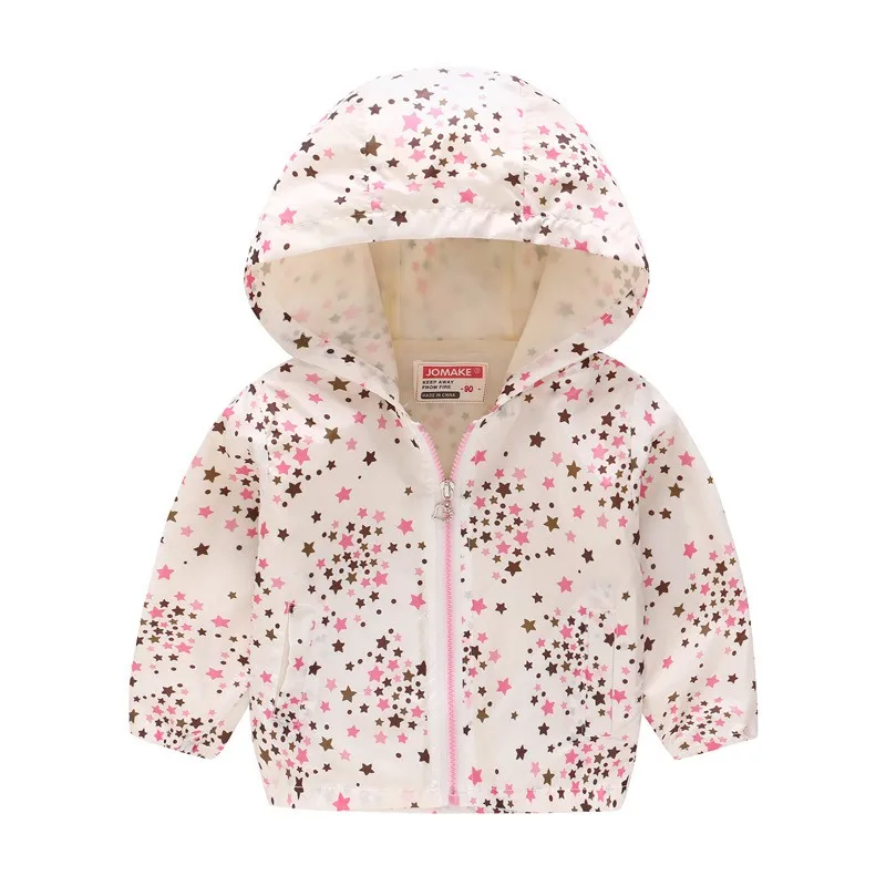 Style 1 Детская одежда, куртки для мальчиков, детская ветровка на молнии с капюшоном, модное пальто с принтом, Детские Водонепроницаемые толстовки с капюшоном для девочек - Цвет: Style 1