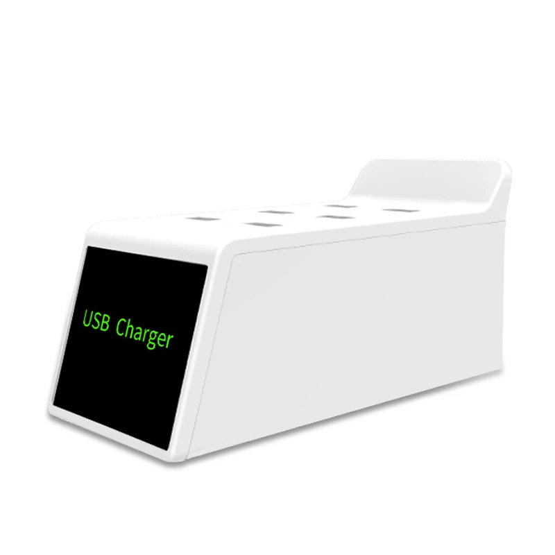 ? Wenhao 6 usb портов умный ЖК дисплей Usb зарядное устройство для путешествий