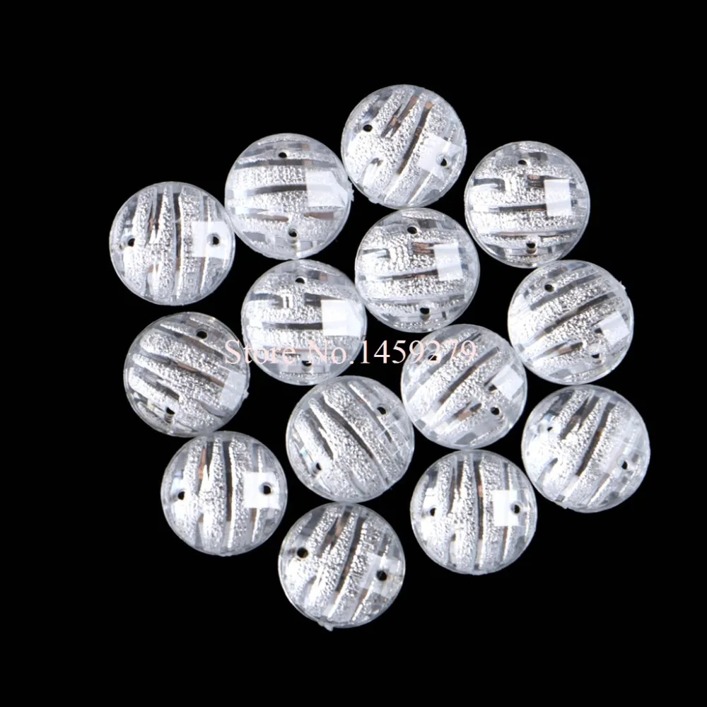 Стразы для шитья с 2 отверстиями полимерные пуговицы полоски прозрачные