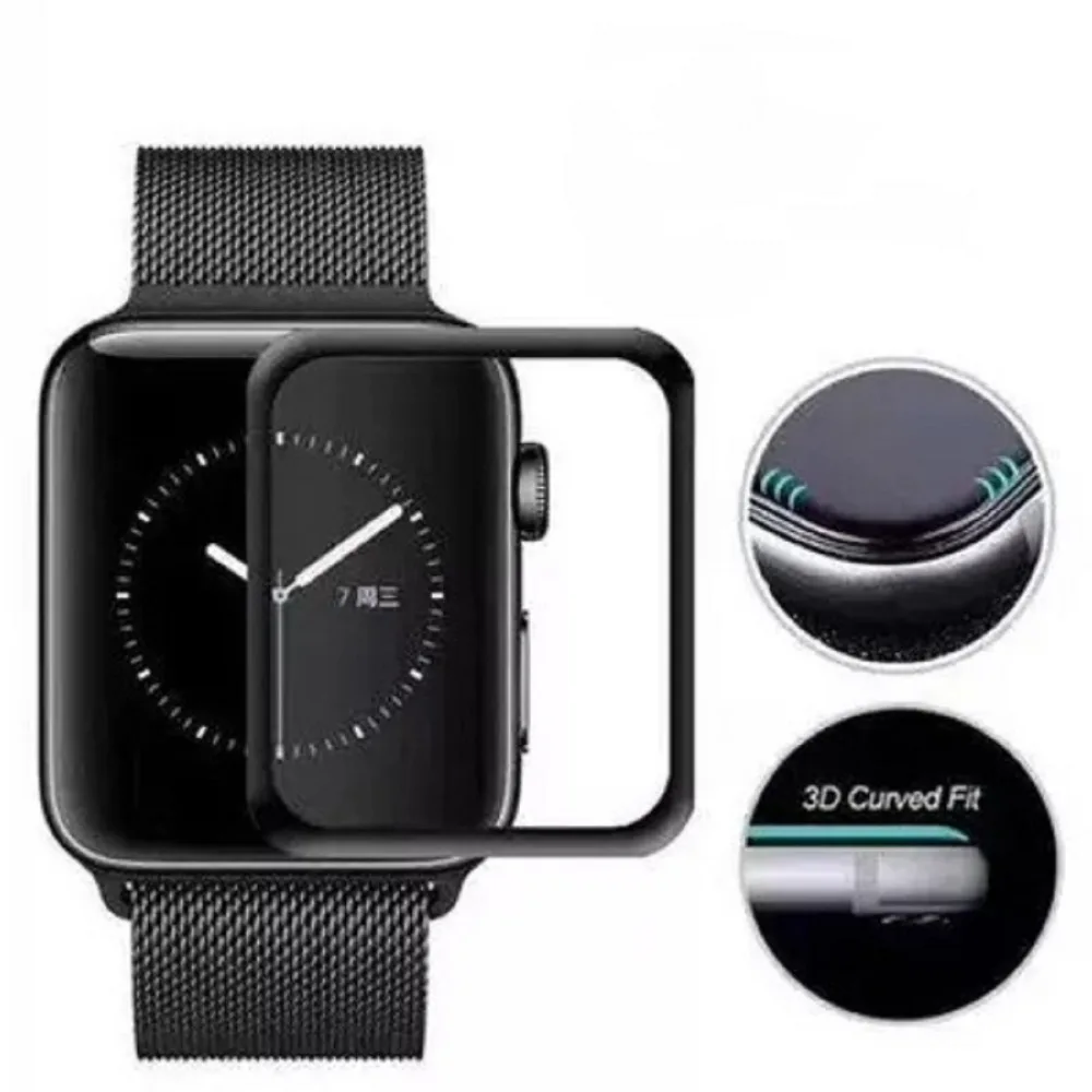 Закаленное стекло Gosear с полным покрытием и защитой от царапин для Apple Watch iWatch i Wach