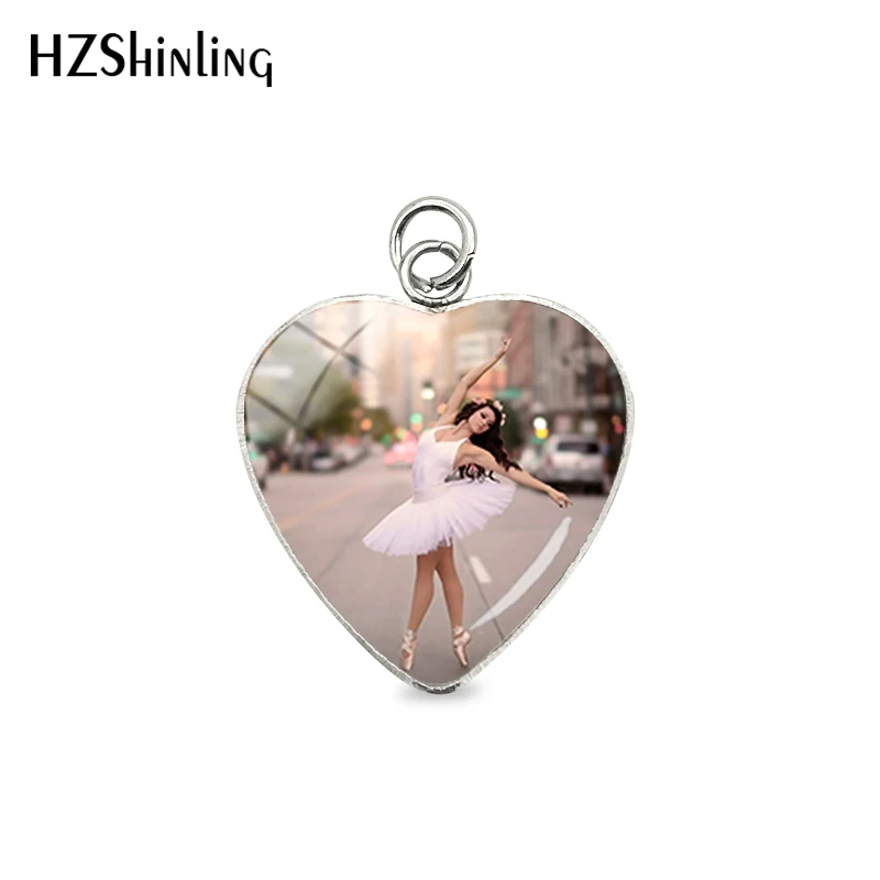 Новое поступление 2019 подвески в форме сердца балерины милая красивая девушка
