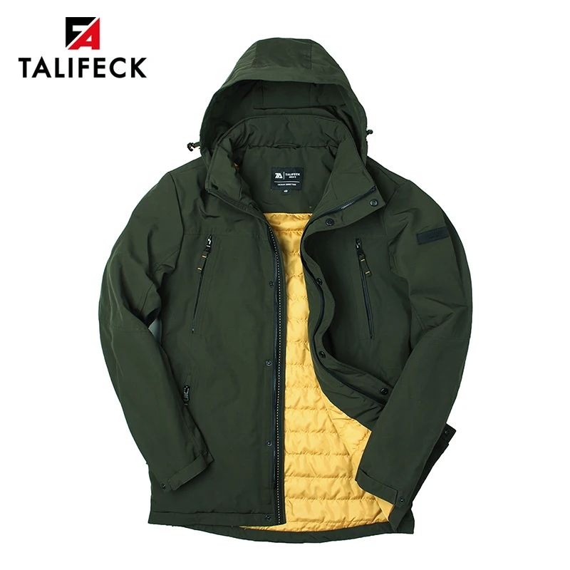 Talifeck Для мужчин повседневные куртки модные мужские Демисезонный Пальто для