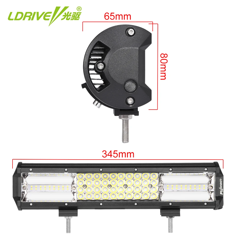 LDRIVE 4 ряда 228 Вт светодиодная фара 13 5 &quotCombo 4X4 4WD внедорожный внедорожник для