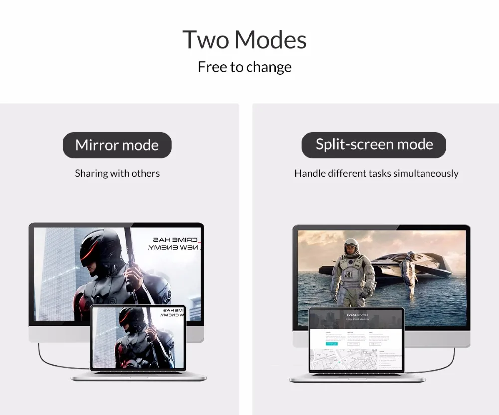Кабель USB C к HDMI ORICO кабель 4K 1080P 3D Type для Samsung S8 S9 Hawei 10 P20 HD ТВ игр адаптер MacBook C|Кабели