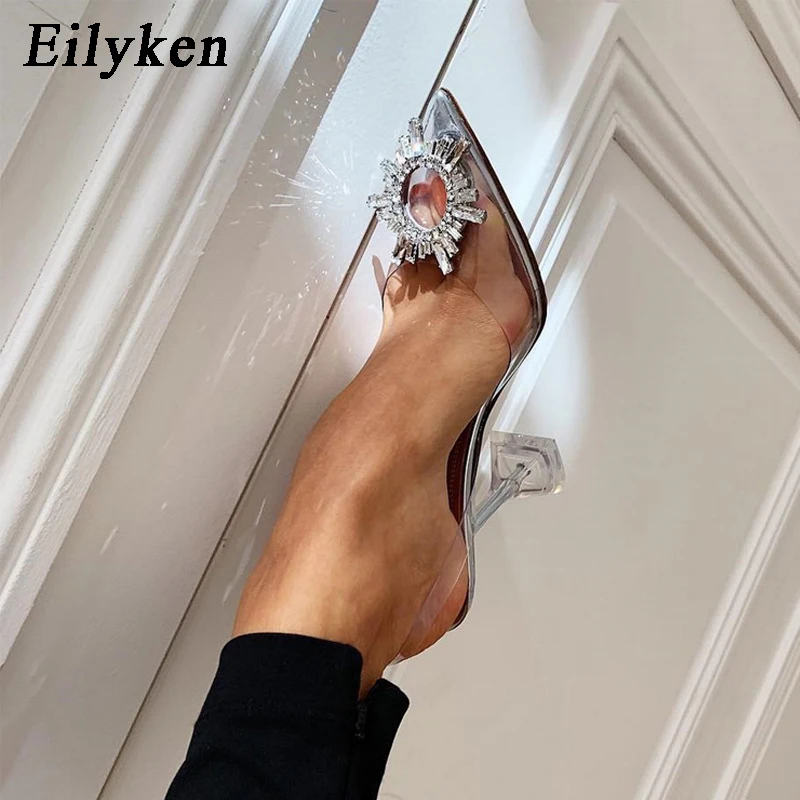 Женские свадебные туфли лодочки Eilyken серебристые вечерние на высоком каблуке