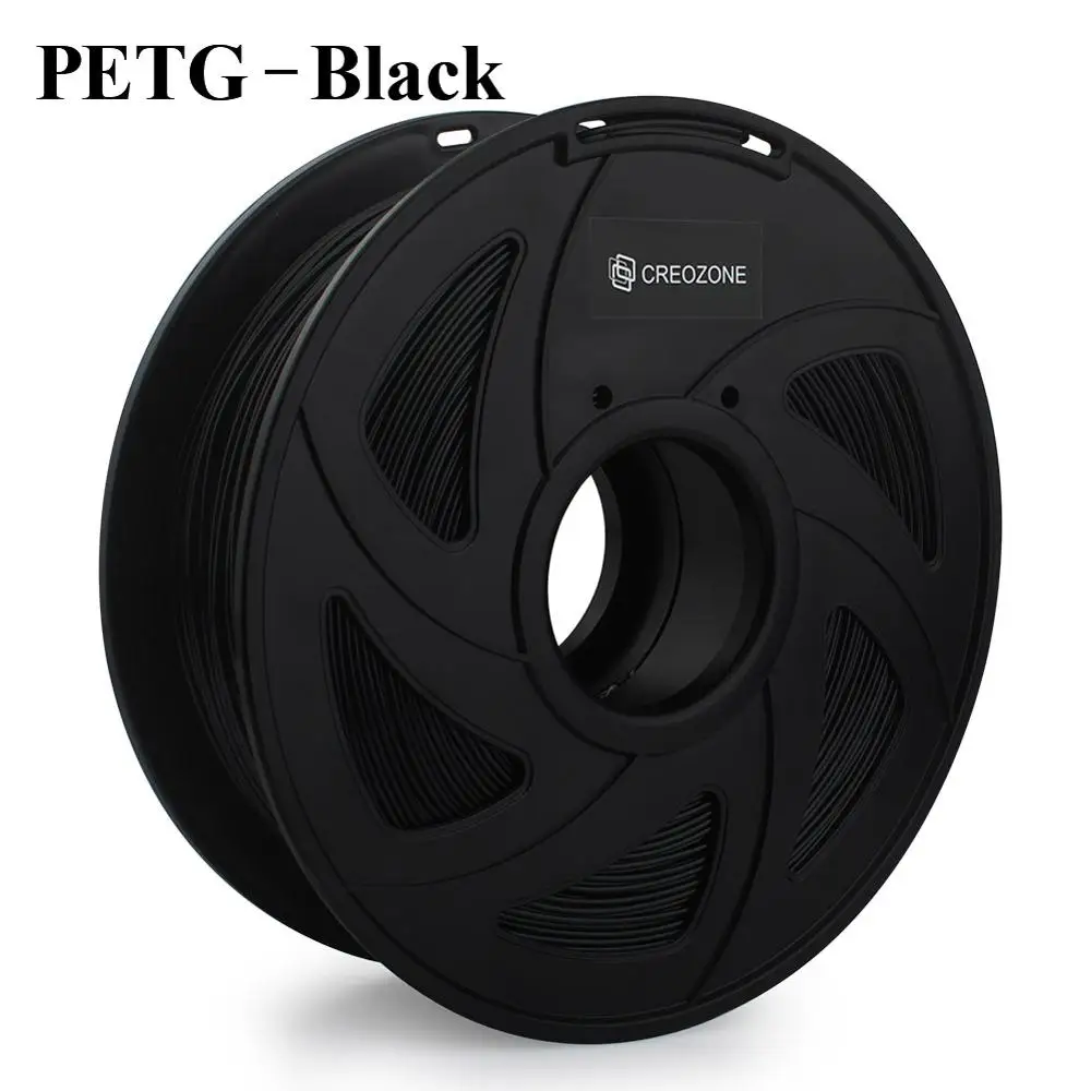 PETG-Black Нить для 3d принтера CREOZONE 1,75 мм 1 кг PLA ABS Нейлон Дерево TPU PETG Carbon ASA PP PC 3D пластиковая печатная нить из России - Цвет: PETG-Black