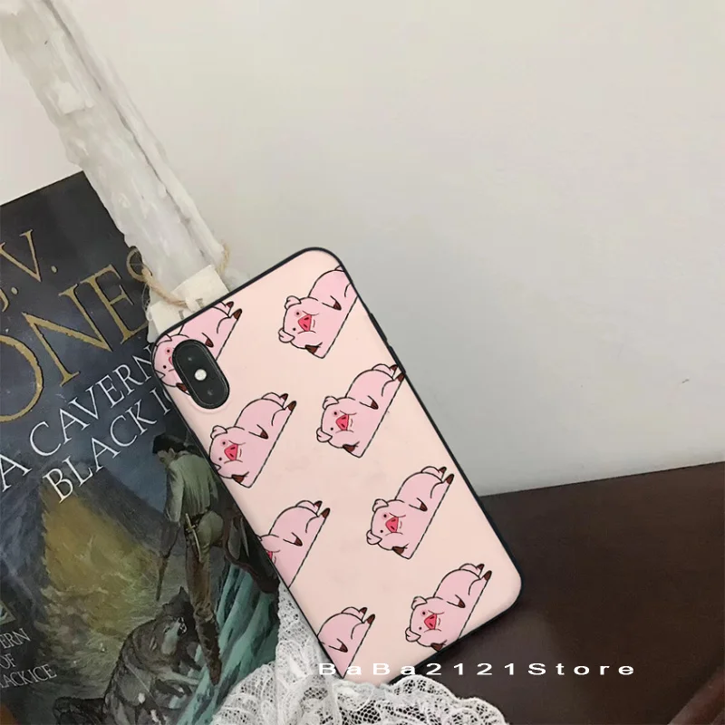 Babaite Gravity Falls Waddles super cute pig Phone Cover for iPhone8 7 6 6S Plus X Xs Xr XsMax 5 5s SE 5c Cover11 11pro 11promax