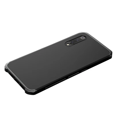 Чехол Ollivan для Xiaomi mi 9 с алюминиевой металлической рамкой, жесткий чехол-накладка из поликарбоната для Xiaomi mi 9 SE mi 9, защитный чехол, Fundas Coque - Цвет: black