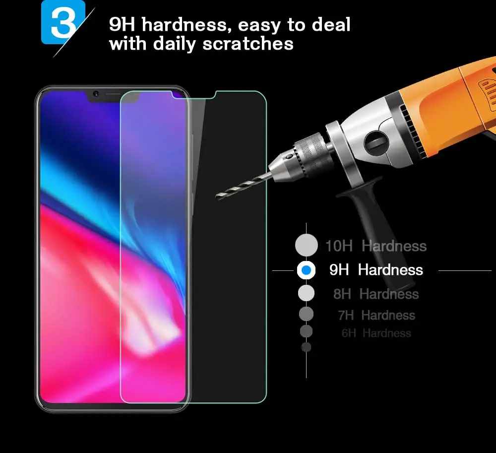 2 шт Защитное стекло для Cubot P20 закаленное защитная стеклянная пленка для экрана пленка стекло es для Cubot P20 6,18 дюймов