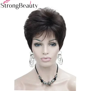 Парик блонд, короткий, прямой, красный, оранжевый, коричневый, термостойкий, разные цвета на выбор