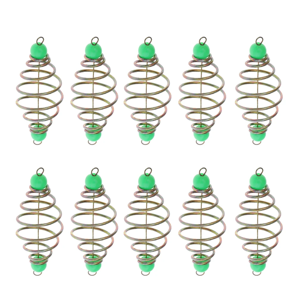 10 шт. Рыболовные катушки Весна Инлайн метод приманки Метатель рыболовный грузик