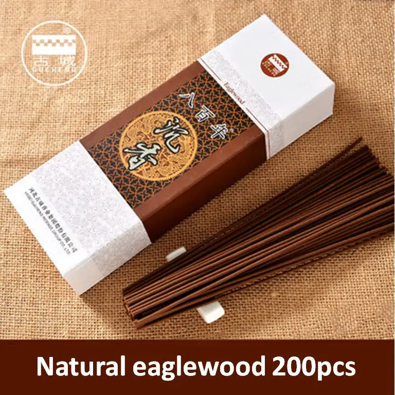 200 палочек натуральный орлвуд ладан спальня Йога дым палочки с ладаном горелка