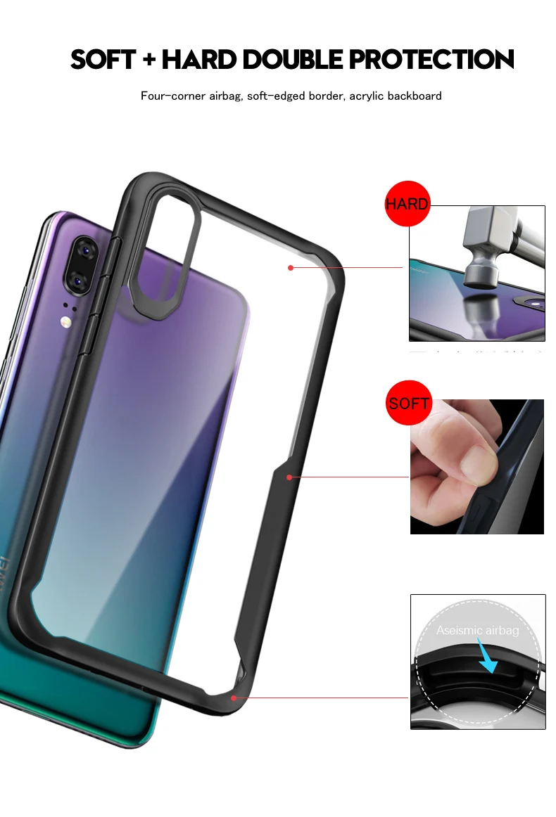 MaxGear чехлы для Huawei Nova 3 3i Чехол Мягкий ТПУ ультра-тонкий ударопрочный чехол