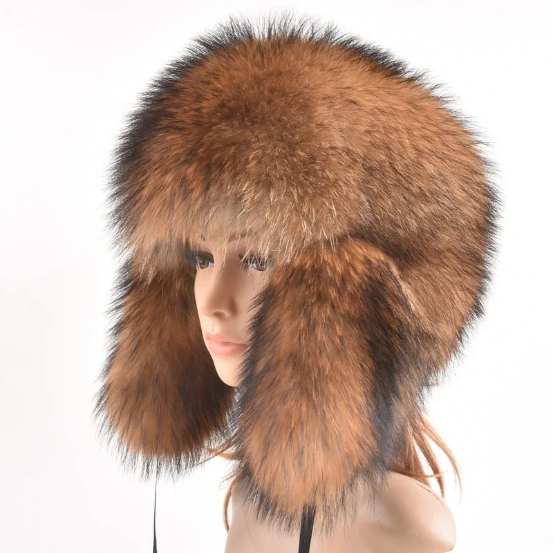 Женская шапка из натурального Лисьего меха зимняя Роскошная енота новая