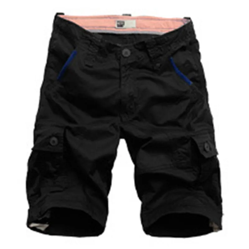Мужские шорты до щиколотки хлопковые повседневные в стиле милитари длинные лето