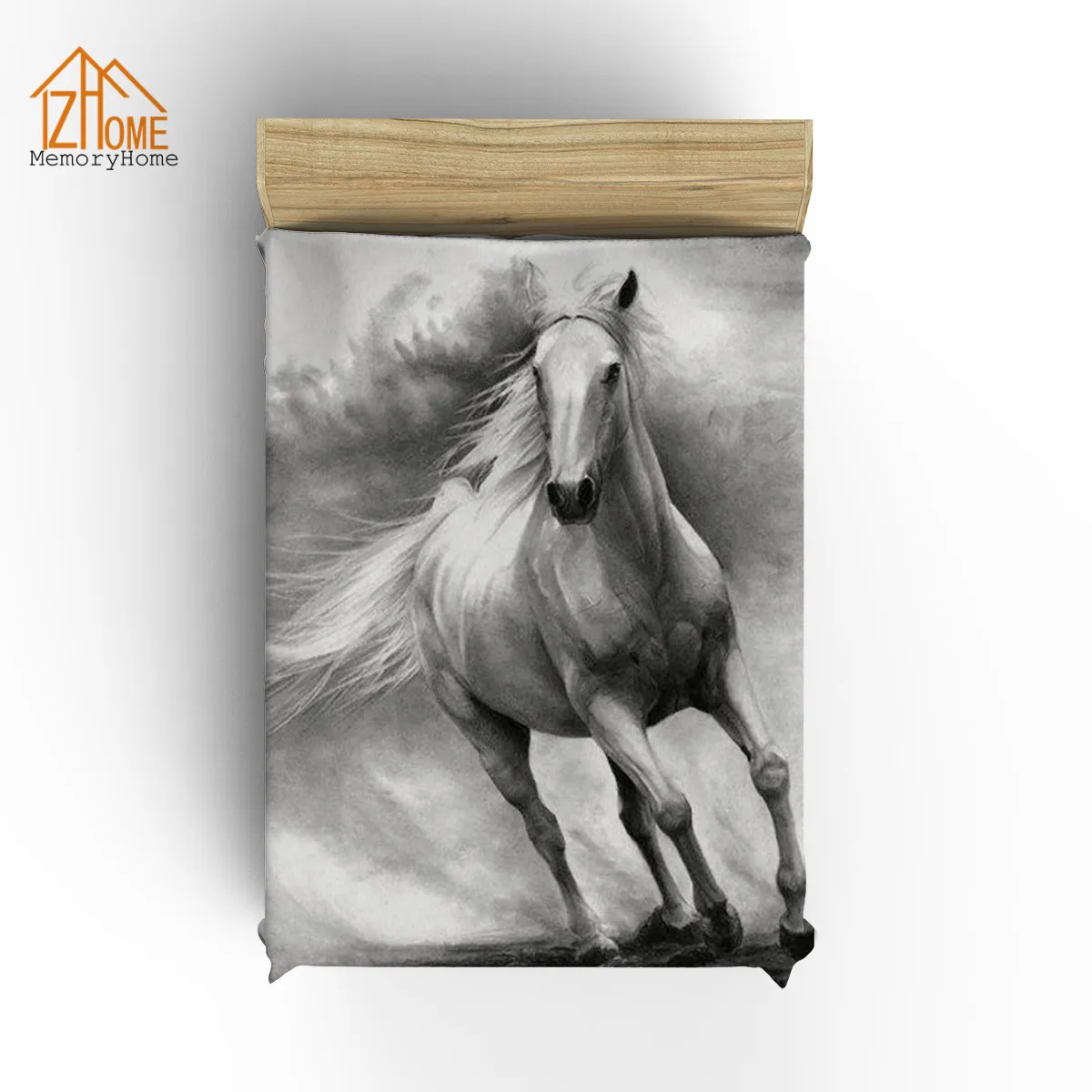 Флисовое одеяло с принтом в виде лошади для бега|fleece blanket|sofa blanketblanket throw |