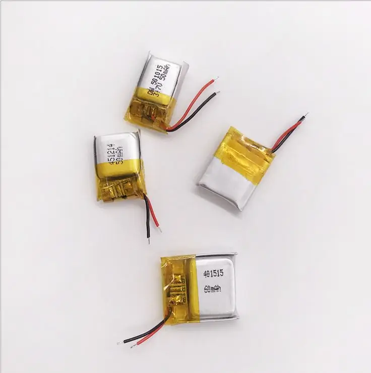 Перезаряжаемая батарея 5 шт./лот lipo 3 7 в 60 мАч 401515 bluetooth гарнитура наушники батареи