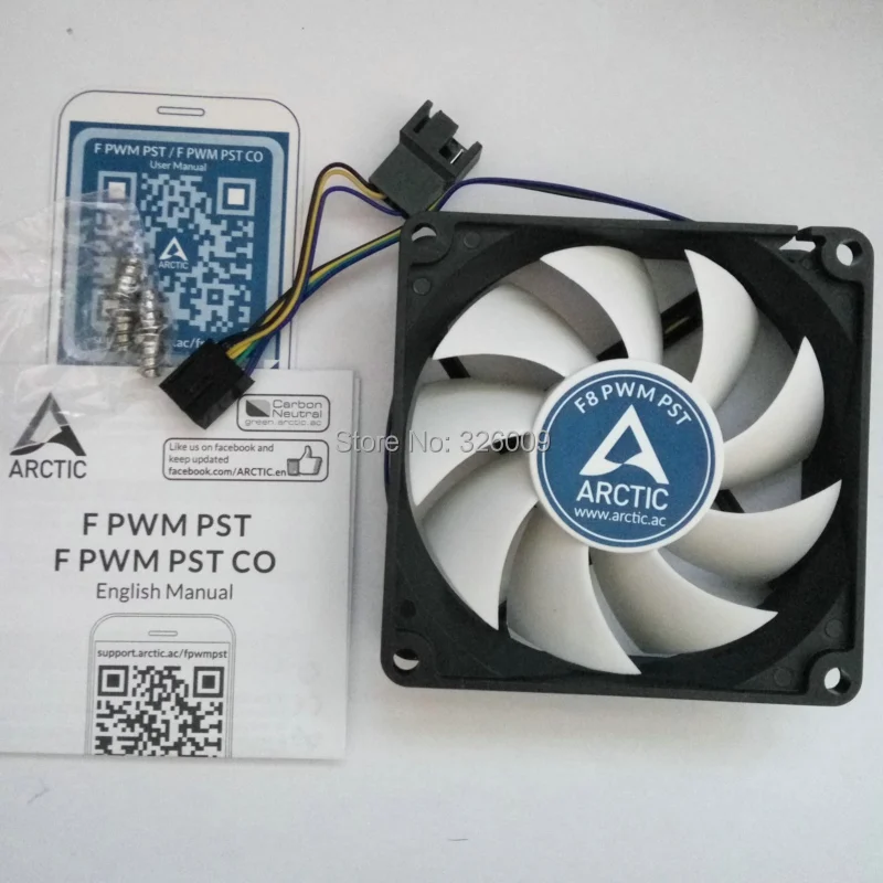Arctic F8 PWM PST 4pin 8 см 80 мм кулер охлаждающий вентилятор контроль температуры