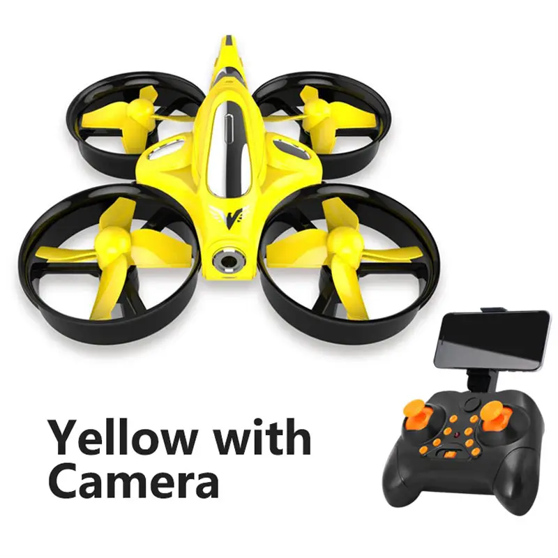 Yellow with Camera Ocday пульт дистанционного управления RC Drone RC Дроны с Камера HD 2,4G 4CH 6-осевой 3D флип Безголовый режим мини-Квадрокоптер Дрон лучшие игрушки для мальчиков - Цвет: Yellow with Camera