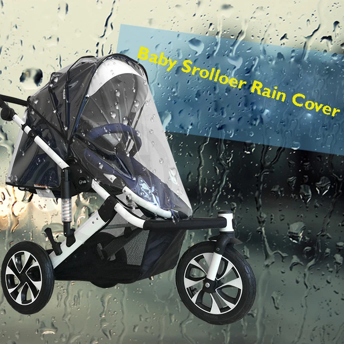 

Quality Universal Buggy Pushchair Stroller Pram Transparent Rain Cover Baby