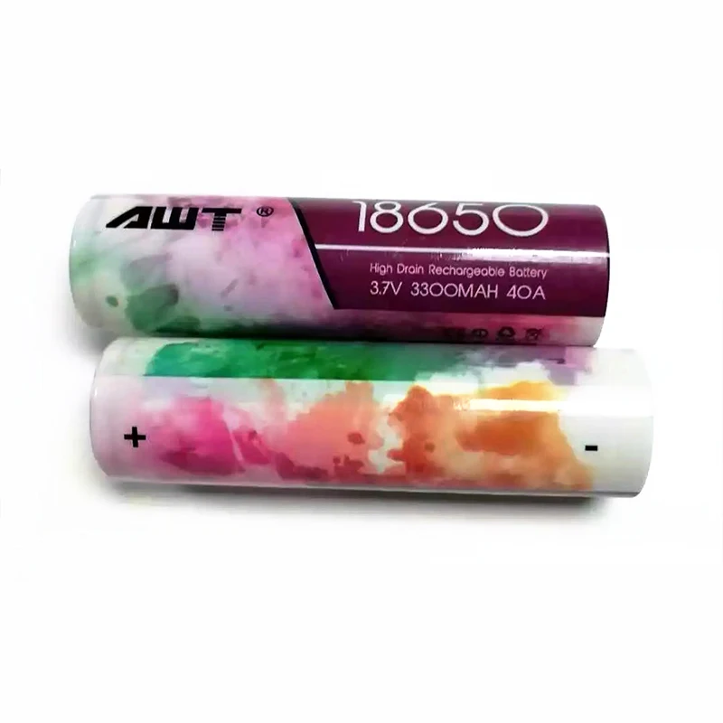 AWT аккумулятор 18650 3300mAh 40A литий-ионный аккумулятор для Vaporesso Lux Swag Eleaf iStick Pico Joyetech ESPION Solo IJOY аккумулятор T063