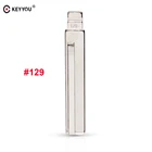 Пульт дистанционного управления KEYYOU 10x #129 #130 лезвие ключа для Hyundai Kia HY20 левое лезвие