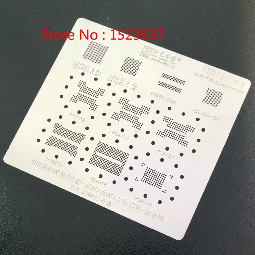 Высококачественная материнская плата для SSD флэш памяти BGA136 132 152 272 316 100 96DDR AS2258