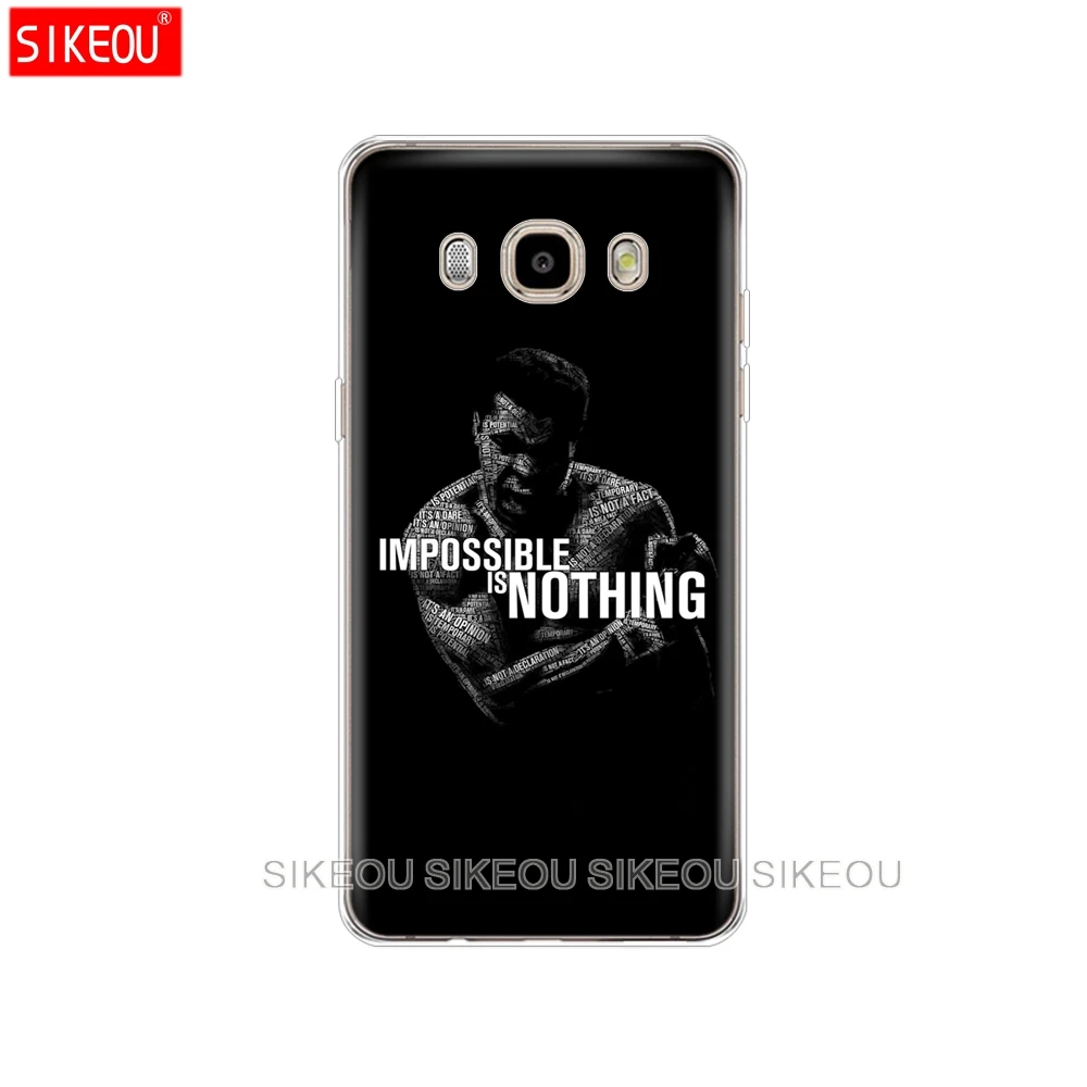 Силиконовый чехол для телефона Samsung Galaxy J1 J2 J3 J5 J7 MINI 2016 2015 prime Muhammad Ali boxing champion |
