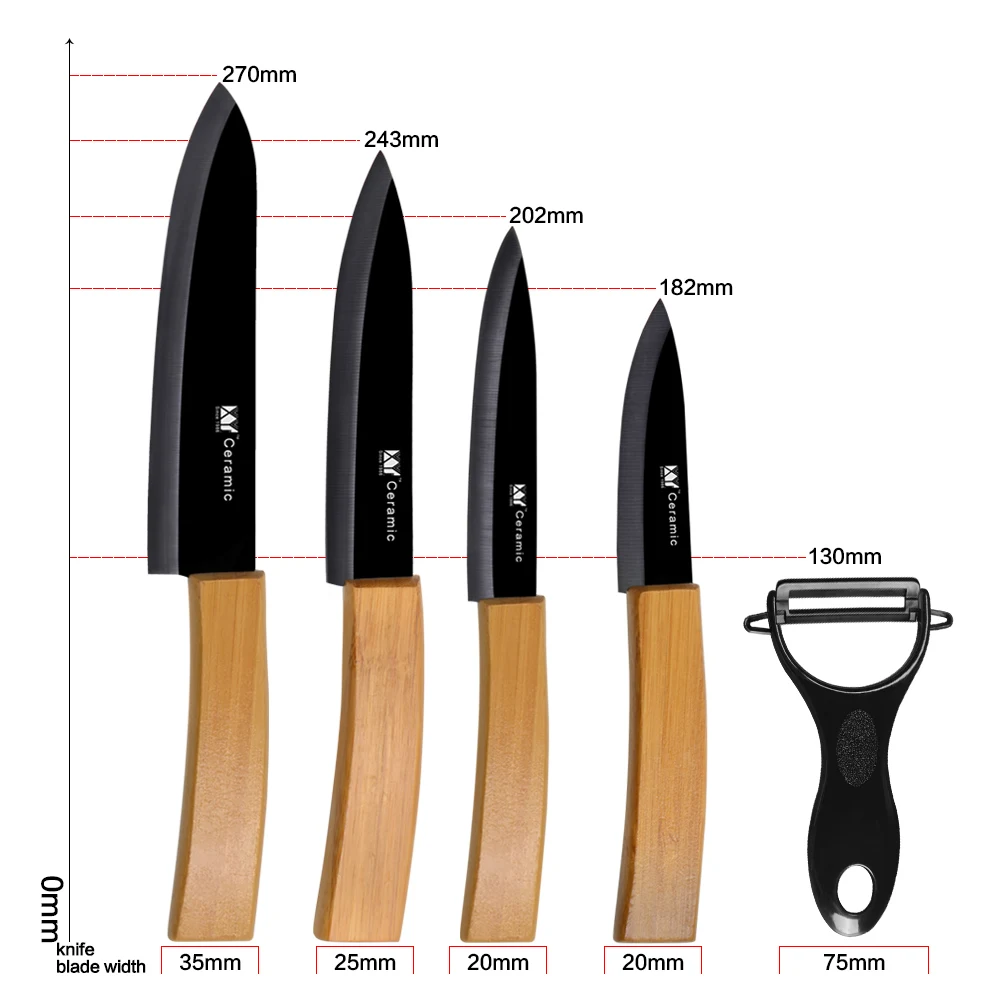 XYj Новое поступление керамических кухонных ножей 3 &quot4&quot 5 &quot6&quot + Овощечистка