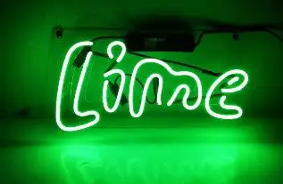 

Custom Made Lime Glass Neon Light Sign Beer Bar