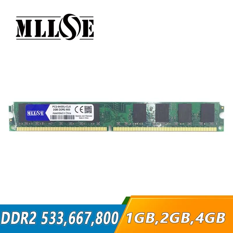 MLLSE 1g 2g 4g DDR2 533 667 800 МГц DIMM ОЗУ 1 Гб 2 4 памяти|ddr2 ram 1gb|ddr2 ramddr2 |