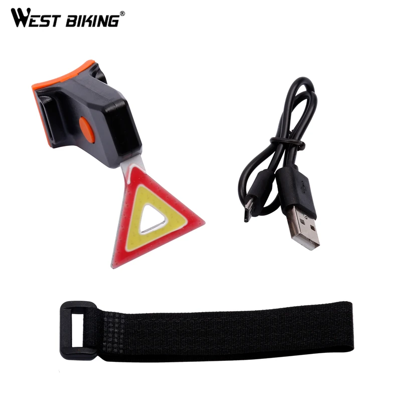 WEST BIKING Водонепроницаемый Велоспорт Хвост светильник USB Перезаряжаемые супер