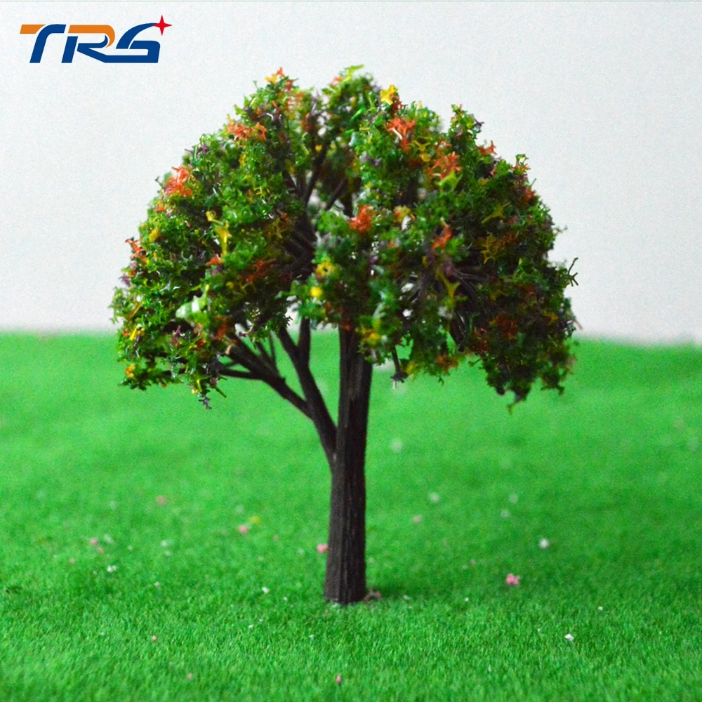 

20PCS 8cm Miniature Landscape Model Trees For Railroad Color N Scale Building Layout The Micro Structures Simulation Scenario