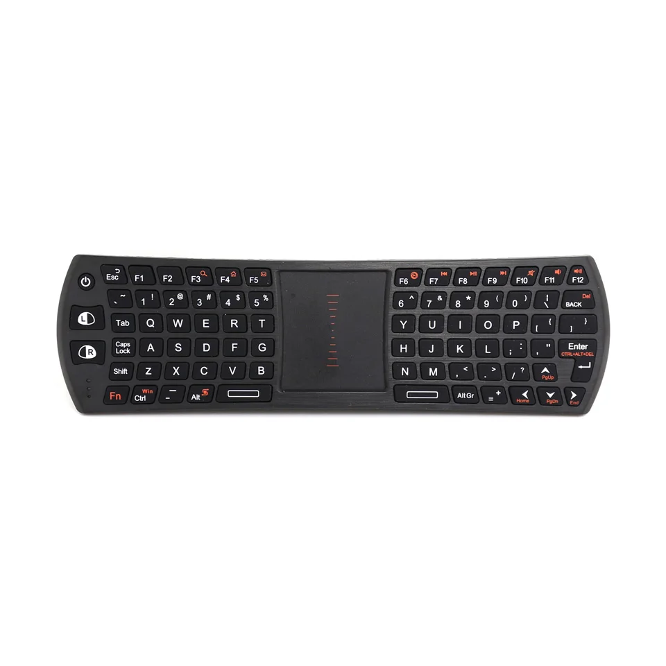 Rii i24T 2,4 ГГц мини беспроводная клавиатура с тачпадом мышь для Andorid tv Box, мини ПК, Coumpter