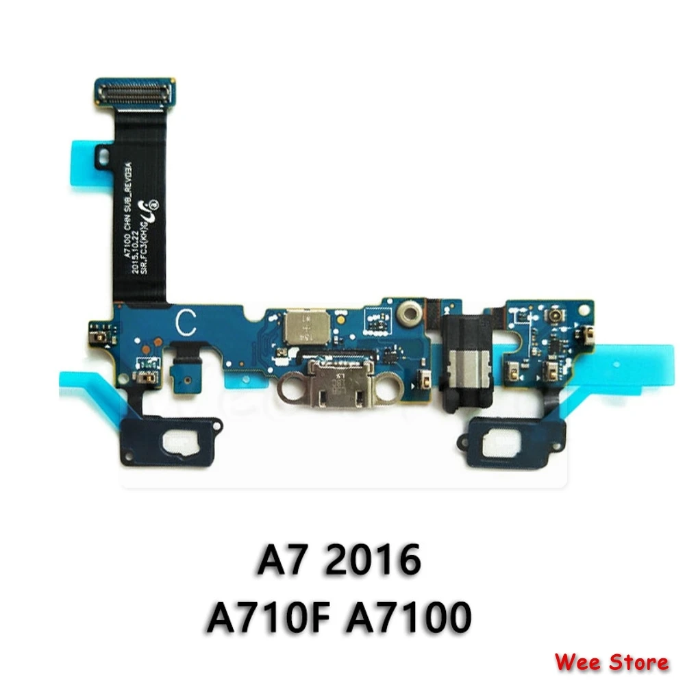 Для Samsung Galaxy A3 A5 A7 2015 2016 A310f A510f A710f оригинальный USB порт для зарядки печатная плата