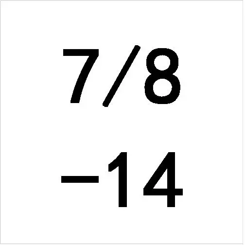 14 UNF 7/8-9 10 12 14 16 18 20 24 27 28 32 UNC UNS ООН UNF чвсоон HSS Метчик для правой резьбы TPI Threading инструменты для обработки формы 7/8" - Цвет: 14 UNF