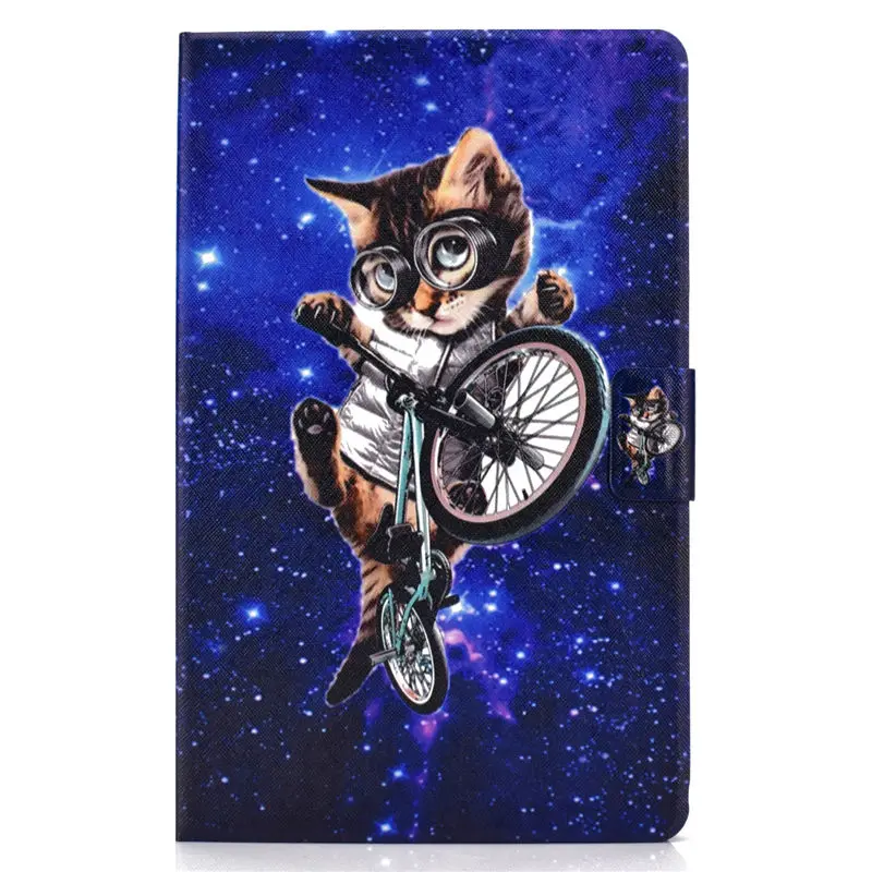 Чехол с милым рисунком для samsung Galaxy Tab A 10,1 T510 T515 SM-T510, SM-T515 чехол, силиконовый чехол из искусственной кожи с подставкой